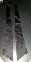 Vintage Ladies Black Satin Neck Tie or Belt - $9.99