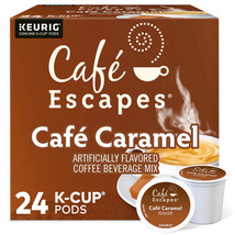 CAFE ESCAPES CAFE CARAMEL KCUPS 24CT - $20.39