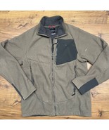 North Face Mens Medium Chimborazo Jacket Fleece Sherpa Lined Full Zip Brown - $736.38 MXN