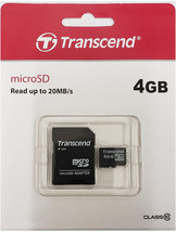 Transcend 4GB MicroSDHC Memory Card + Adapter for Samsung Galaxy S5 S7 S9 S10 - £16.02 GBP