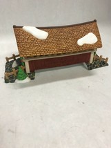 dept. 56 train covered bridge Mill Creek porcelain collectible miniature 9.5 in - £32.97 GBP
