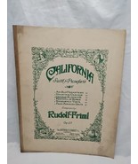 California Suit For Pianoforte Rudolf Friml Orange Arthur Schmidt Sheet ... - $24.44 CAD