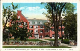 Postcard NC: Spencer Hall, Women&#39;s Dorm, UNC, Chapel Hill, North Carolina (A12) - £11.75 GBP