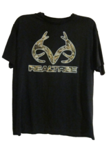 Realtree Men&#39;s XLarge  Short Sleeve  Tee Shirt Black w/ Camo Logo Choose... - $8.99