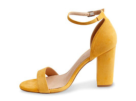 GC Shoes Meli Heeled Sandal $55  - US Size 9 1/2  -  Yellow  -  #354 - £23.22 GBP