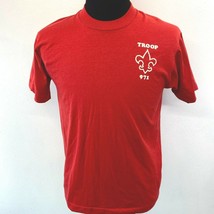 Vintage Boy Scouts T Shirt Adult size L Red Troop 971 Screen Stars Best ... - £7.79 GBP