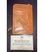 LODIS Premium Leather Card Holder (camel Color) RFID Protection. New/Unused. - $31.50