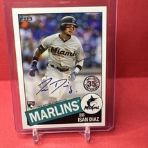 2020 Topps Series 1 ISAN DIAZ 1985 Topps Autograph Auto Marlins RC 85A-ID - £11.05 GBP