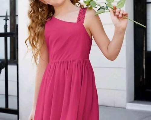 GRACE KARIN Girls Formal Dress Sz 8 One Shoulder Midi Dress New With Tags Lot 7 Item image 3