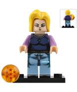 Android 18 Dragon Ball Lego Compatible Minifigure Building Bricks Toys - $2.99
