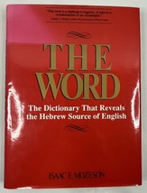 The Word the Dictionary That Reveals the Hebrew Source of English Isaac ... - $29.92