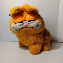 Garfield Plush Stuffed Animal Sitting Fat Cat Dakin Vintage 1981 Retro Toy 9&quot; - £11.76 GBP