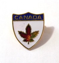 Canada Maple Leaf Multicolor Enamel Lapel Hat Pin - £9.30 GBP