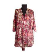 Lularoe S Lindsay Kimono cardigan hi-low Autumn Floral Print - £15.98 GBP