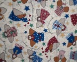 Vintage Primitive Guardian Angel Fabric #5351 Premium Cotton, 1/2 Yard x... - $9.70