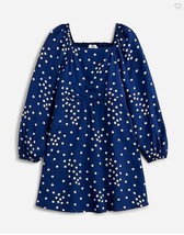 New Crewcuts Girls Navy Floral Puff Sleeve Square Neck Smocked Dress 10 ... - £21.32 GBP