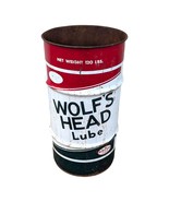 Wolf&#39;s Head Oil Barrel 120lbs Shop Trash Can Sign Advertising - $134.99