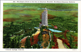 Will Rogers Shrine of the Sun of Cheyenne Mountain Colorado Postcard - £4.07 GBP