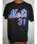 Vintage NEW YORK METS Mike Piazza #31 Jersey Style T-SHIRT L Majestic BA... - $40.32 CAD