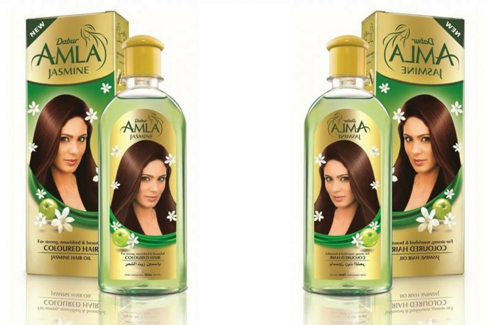 2 x 200ml. Dabur Amla with Jasmine Hair Natural Oil Nourishing Hair Oil 6.76oz. - £14.95 GBP