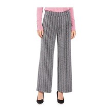 JM Collection Womens Petite PXL Black Silver Striped Wide Leg Pants NWT AZ23 - $27.43