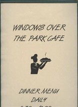 Windows Over the Park Dinner Menu Knoxville Tennessee 1990&#39;s - £14.12 GBP