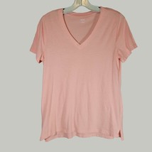 ANA Womens Shirt Medium Pink Short Sleeve V Neck - £9.33 GBP