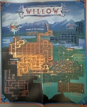 Iron Sword Nintendo Power 1989 Willow Map NES Vintage Poster 16X19 - £7.43 GBP