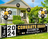 Personalized Graduation Banner Class of 2024 Graduation Decorations with... - £20.36 GBP