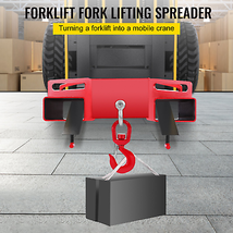 VEVOR Forklift Lifting Hook, 6600lbs Capacity Forklift Lifting Hoist, Re... - £108.28 GBP