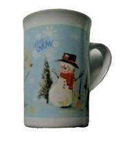 Royal Norfolk Holiday Coffee Cup Cocoa Mug &quot;Let It Snow&quot; Winter Snowman 5&quot; - £7.67 GBP