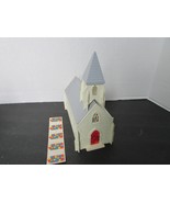 Vtg Bachmann Model Railroad Building Church  O Scale Has window Decals  PR - $13.07 CAD