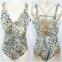 Aqua Green Size Small Swimsuit Leopard Print Padded Bra NWT - £20.97 GBP