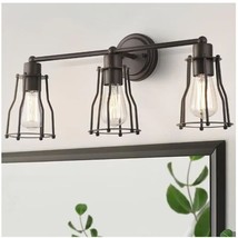 JONATHAN Y Florence 24&quot; 3-Light Metal Oil Rubbed Bronze Vanity Light (JYL7421A) - £27.37 GBP