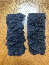 Girls Toddler Baby Toddler Lace Leg Warmers Black Lace Ruffles OSFA ❣️ - $6.76 CAD
