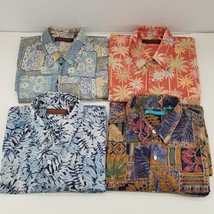 4 of Tori Richard Vintage Men’s Hawaiian Shirt Floral Over Pattern Multi... - $79.03