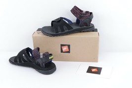 NOS Vtg 90s Nike ACG Umpqua Womens Size 8 Spell Out Sport Sandals Black Maroon - £82.08 GBP