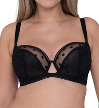 Curvy Kate Women&#39;s Balcony Bra Black 40J Sexy Underwire - £30.99 GBP