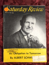 Saturday Review May 24 1958 Frank G Laubach Albert Schweitzer Elmo Roper - £8.44 GBP