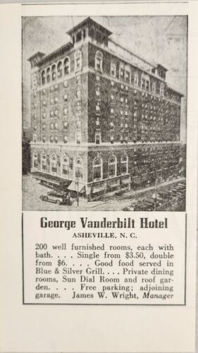 1948 Print Ad George Vanderbilt Hotel 200 Furnished Rooms Asheville,NC - $9.88