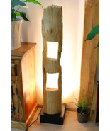 Driftwood Floor Lamp LED 120cm Wood Light Large Natural Genuine Wood - £175.45 GBP