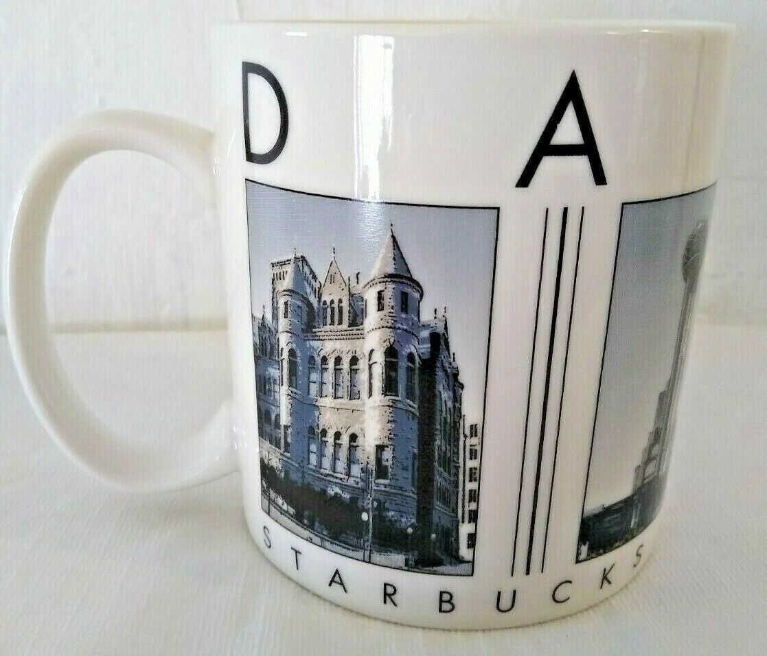 Starbucks Coffee Mug "Dallas" 2005" Barista - City Scenes - Beautiful! Fast Ship - £12.92 GBP