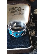 Anello vintage anni 70 farfalla blu in argento 925 misura estremamente... - $2,590.54 MXN