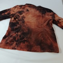 Jeanstar Women's Spandex Cotton Blend Black & Orange Dyed Pockets Jacket Size XL image 15