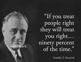 President Fdr Franklin D. Roosevelt Famous Quotes Publicity Photo - £6.52 GBP