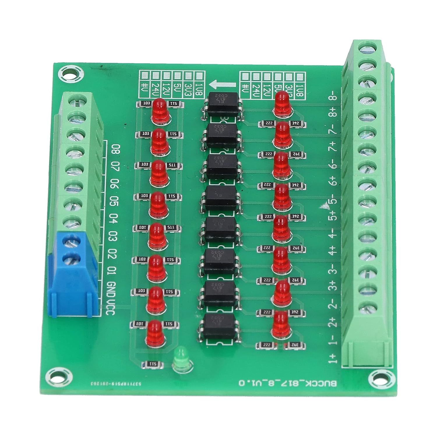 Isolator Module, 8 Channel Optical Isolation Module 24V To 5V, Level Con... - $42.93
