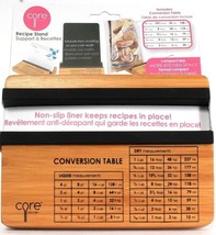 1 Count Core Compact Size Recipe Stand Non Slip Liner With Conversion Table - £18.79 GBP