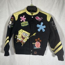 JH Design SpongeBob SquarePants Coat Jacket Nickelodeon Embroidered Medium 7-8 - £59.12 GBP