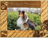 Shetland Sheepdog Laser Engraved Wood Picture Frame Landscape (8 x 10) - $53.99