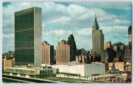 Postcard Aerial View of the United Nations Headquarters New York Postmarked 1959 - £15.42 GBP